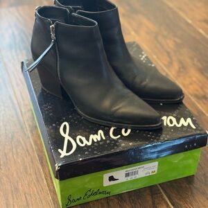Sam Edelman Sleek Black Ankle Booties